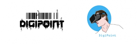 Digipoint-hankkeen logosuunnitelmia